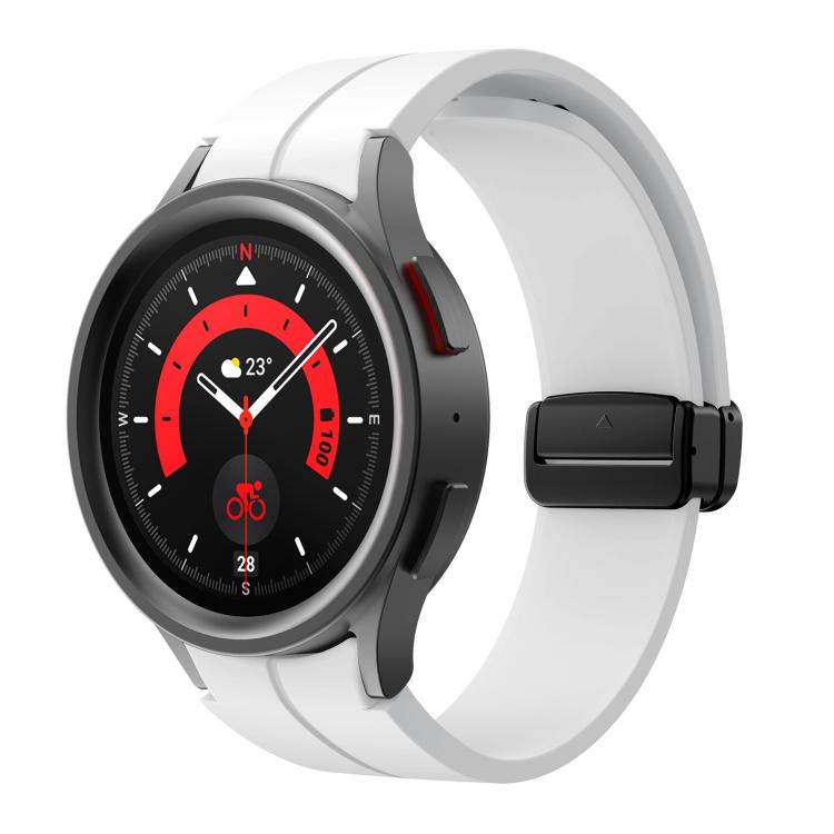 Kalebol Concave Folding Magnetic Buckle Silicone Strap, For Samsung Galaxy Watch7 / 6 / 5