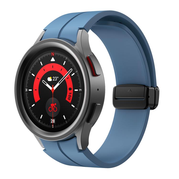 Kalebol Concave Folding Magnetic Buckle Silicone Strap, For Samsung Galaxy Watch7 / 6 / 5