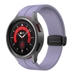 Kalebol Concave Folding Magnetic Buckle Silicone Strap, For Samsung Galaxy Watch7 / 6 / 5