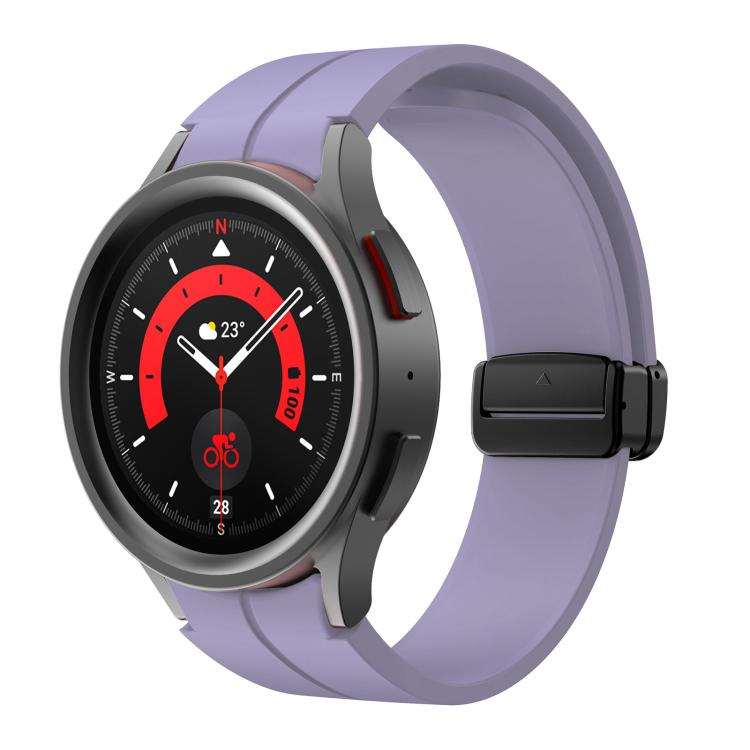 Kalebol Concave Folding Magnetic Buckle Silicone Strap, For Samsung Galaxy Watch7 / 6 / 5