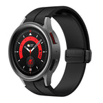Kalebol Concave Folding Magnetic Buckle Silicone Strap, For Samsung Galaxy Watch7 / 6 / 5