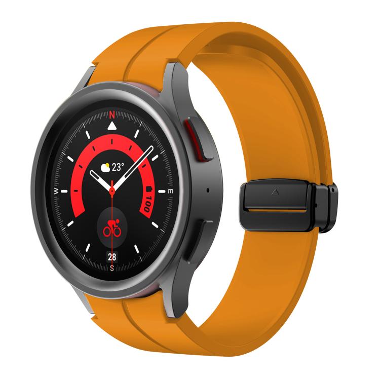Kalebol Concave Folding Magnetic Buckle Silicone Strap, For Samsung Galaxy Watch7 / 6 / 5