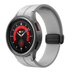 Kalebol Concave Folding Magnetic Buckle Silicone Strap, For Samsung Galaxy Watch7 / 6 / 5