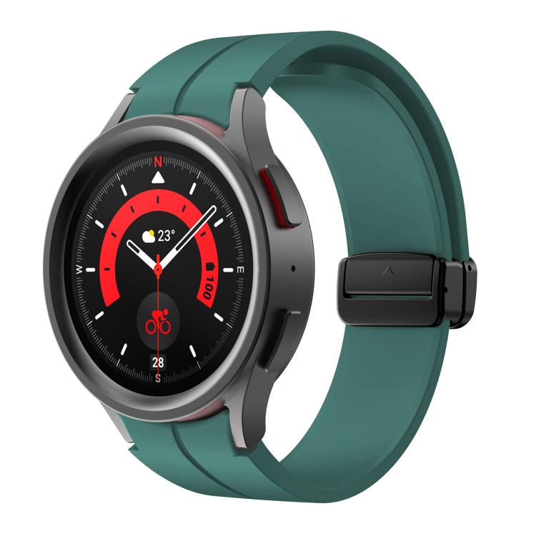 Kalebol Concave Folding Magnetic Buckle Silicone Strap, For Samsung Galaxy Watch7 / 6 / 5