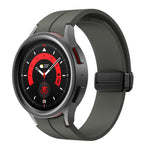 Kalebol Concave Folding Magnetic Buckle Silicone Strap, For Samsung Galaxy Watch7 / 6 / 5