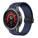 Kalebol Concave Folding Magnetic Buckle Silicone Strap, For Samsung Galaxy Watch7 / 6 / 5