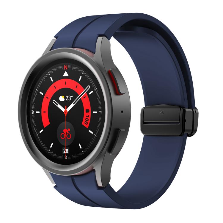 Kalebol Concave Folding Magnetic Buckle Silicone Strap, For Samsung Galaxy Watch7 / 6 / 5