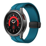 Kalebol Concave Folding Magnetic Buckle Silicone Strap, For Samsung Galaxy Watch7 / 6 / 5