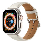 Kalebol Plain Genuine Leather Watch Band, For Apple Watch 46mm / 49mm / 45mm / 44mm, For Apple Watch 42mm / 41mm / 40mm / 38mm