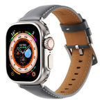 Kalebol Plain Genuine Leather Watch Band, For Apple Watch 46mm / 49mm / 45mm / 44mm, For Apple Watch 42mm / 41mm / 40mm / 38mm