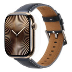 Kalebol Plain Genuine Leather Watch Band, For Apple Watch 46mm / 49mm / 45mm / 44mm, For Apple Watch 42mm / 41mm / 40mm / 38mm