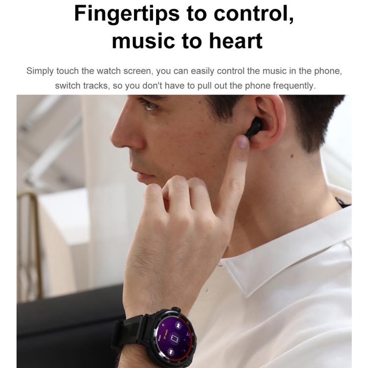 D11 1.46 inch 2 in 1 Bluetooth Earphone Smart Watch, Support Bluetooth Call / NFC / Heart Rate, D11 (Black), D11 (Green)