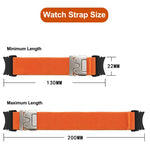 Press Button Connector Parachute Buckle Elastic Nylon Watch Band, For Samsung Galaxy Watch 7 / 6 / 5 / 4