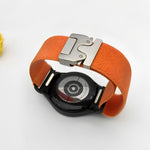 Press Button Connector Parachute Buckle Elastic Nylon Watch Band, For Samsung Galaxy Watch 7 / 6 / 5 / 4