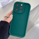 غطاء هاتف TPU مع إطار مقاوم للصدمات، تصميم غير لامع مع فتحات دقيقة، لهواتف iPhone 13 Pro Max، iPhone 13 Pro، iPhone 13، iPhone 12، iPhone 12 Pro Max، iPhone 12 Pro