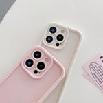 غطاء هاتف TPU مع إطار مقاوم للصدمات، تصميم غير لامع مع فتحات دقيقة، لهواتف iPhone 13 Pro Max، iPhone 13 Pro، iPhone 13، iPhone 12، iPhone 12 Pro Max، iPhone 12 Pro