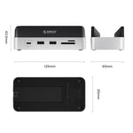 ORICO VS10 Mini Dock Desktop Expansion Multi-function Holder for Mac Mini 2024, without Memory, without Memory