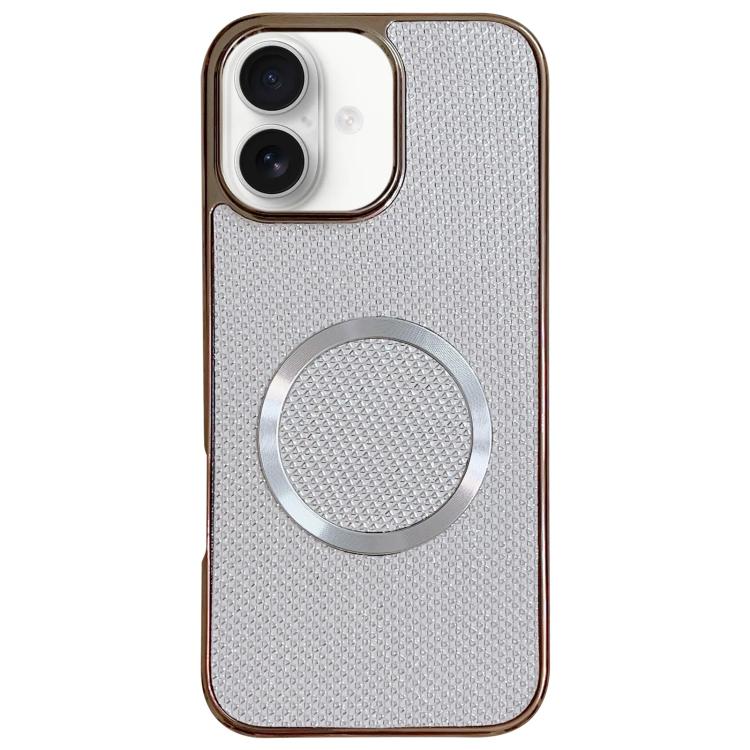 Electroplating PC Glitter Grain MagSafe Phone Case, For iPhone 17 Pro Max, For iPhone 17 Pro, For iPhone 16 Pro Max, For iPhone 16 Pro, For iPhone 16 Plus, For iPhone 16, For iPhone 15 Pro Max, For iPhone 15 Pro
