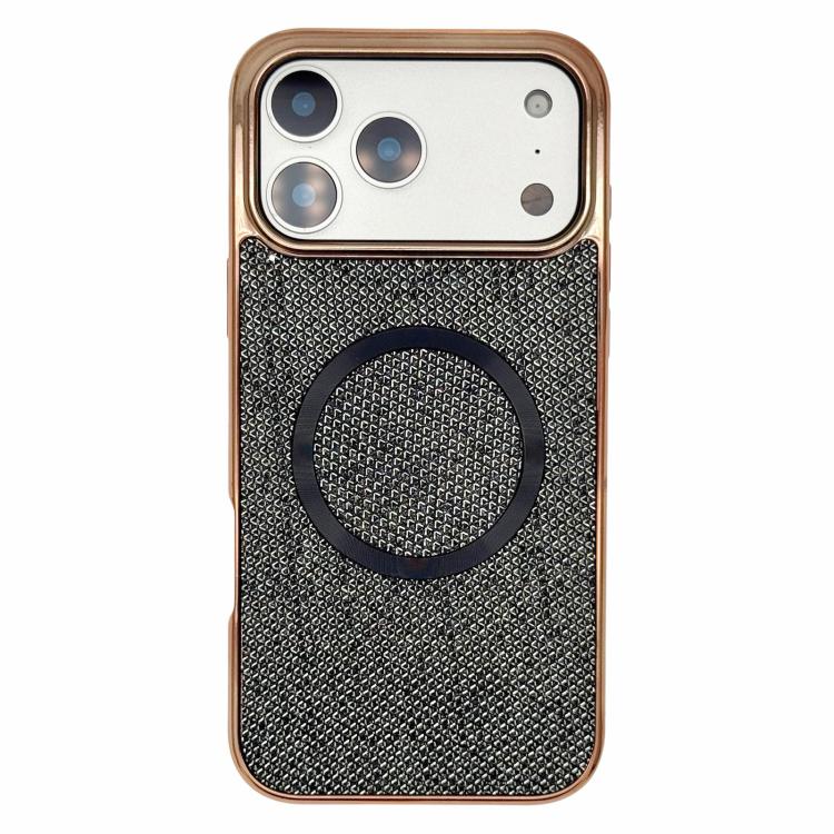 Electroplating PC Glitter Grain MagSafe Phone Case, For iPhone 17 Pro Max, For iPhone 17 Pro, For iPhone 16 Pro Max, For iPhone 16 Pro, For iPhone 16 Plus, For iPhone 16, For iPhone 15 Pro Max, For iPhone 15 Pro
