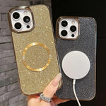 Electroplating PC Glitter Grain MagSafe Phone Case, For iPhone 13, For iPhone 12, For iPhone 12 Pro Max, For iPhone 12 Pro, For iPhone 11 Pro Max, For iPhone 11, For iPhone 11 Pro