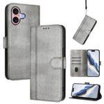 غطاء هاتف جلدي رجعي مع إبزيم وتوصيل خطوط، لهواتف iPhone 16 Pro، iPhone 16 Plus، iPhone 16، iPhone 15 Pro Max، iPhone 15 Pro، iPhone 15 Plus