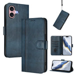 غطاء هاتف جلدي رجعي مع إبزيم وتوصيل خطوط، لهواتف iPhone 16 Pro، iPhone 16 Plus، iPhone 16، iPhone 15 Pro Max، iPhone 15 Pro، iPhone 15 Plus