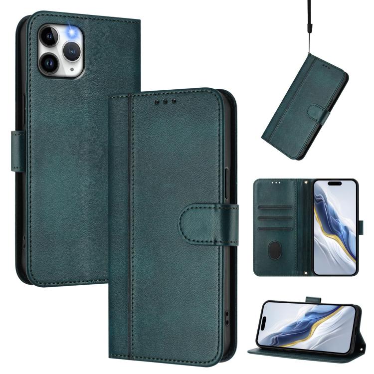 Line Splicing Buckle Retro Leather Phone Case, For iPhone 11 Pro Max, For iPhone 11, For iPhone 11 Pro, For iPhone X / XS, For iPhone XR, For iPhone XS Max
