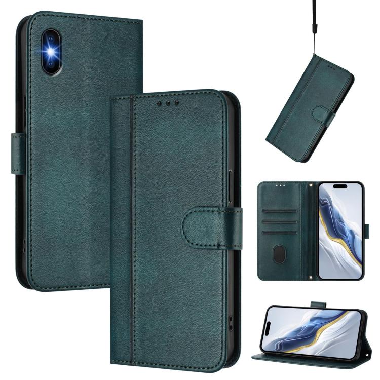 Line Splicing Buckle Retro Leather Phone Case, For iPhone 11 Pro Max, For iPhone 11, For iPhone 11 Pro, For iPhone X / XS, For iPhone XR, For iPhone XS Max