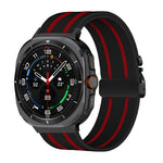 Parachute Buckle Stripe Nylon Elastic Braided Watch Band, For Samsung Galaxy Watch Ultra 47mm / Ultra 2025