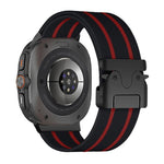 Parachute Buckle Stripe Nylon Elastic Braided Watch Band, For Samsung Galaxy Watch Ultra 47mm / Ultra 2025