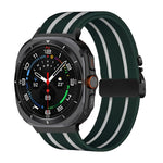 Parachute Buckle Stripe Nylon Elastic Braided Watch Band, For Samsung Galaxy Watch Ultra 47mm / Ultra 2025