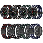 Parachute Buckle Stripe Nylon Elastic Braided Watch Band, For Samsung Galaxy Watch Ultra 47mm / Ultra 2025