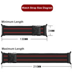 Parachute Buckle Stripe Nylon Elastic Braided Watch Band, For Samsung Galaxy Watch Ultra 47mm / Ultra 2025