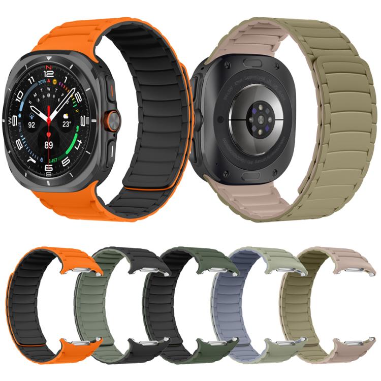 Silicone Sport Magnetic Watch Band, For Samsung Galaxy Watch Ultra 47mm / Ultra 2025
