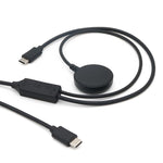 20V 3A 60W 2 in 1 Magnetic Charging Cable, Length: 1.5m, For Samsung Watch Series / Type-C Port Phone