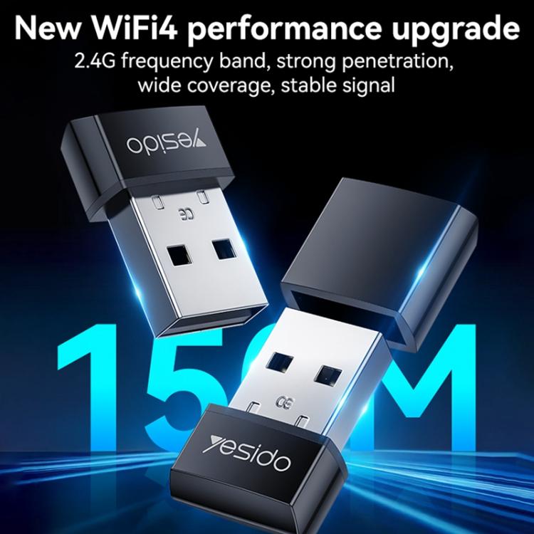 محول واي فاي لاسلكي Yesido WP10 بسرعة 150 ميجابت في الثانية USB