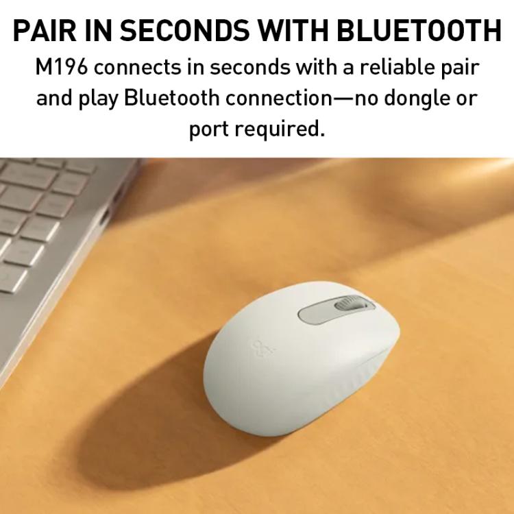 لوحة ماوس لاسلكية بلوتوث Logitech M196 بدقة 1000DPI، M196