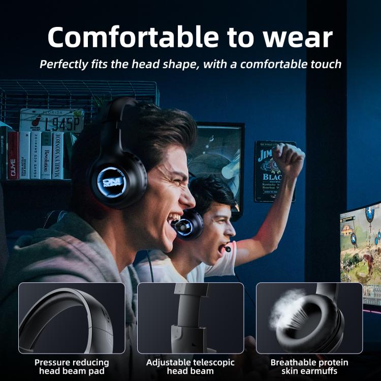 ONIKUMA X36 Abyss Lamp Effect 40mm Custom Drive Unit Game Headphones