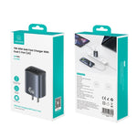 شاحن سريع USAMS CC306 T66 45 واط مزدوج USB-C / Type-C GaN، قابس الولايات المتحدة، CC306
