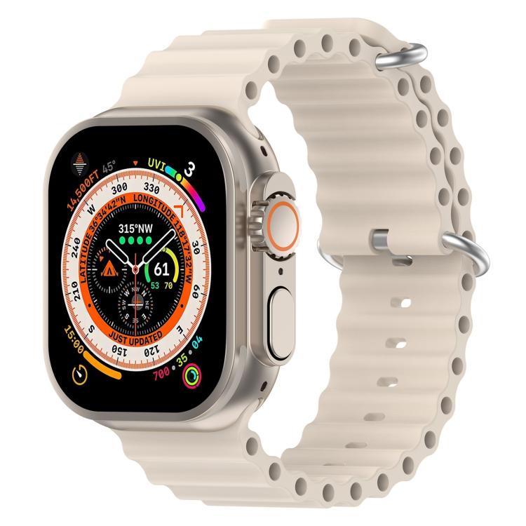 xDfind Ocean Silicone Watch Band, For Apple Watch 46mm / 49mm / 45mm / 44mm, For Apple Watch 42mm / 41mm / 40mm / 38mm