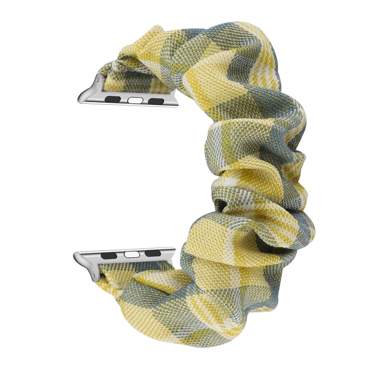 JK Uniform Style Cloth + Stainless Steel Watch Wrist Strap, For Apple Watch Series 7 45mm / 6 & SE & 5 & 4 44mm / 3 & 2 & 1 42mm, For Apple Watch Series 7 41mm / 6 & SE & 5 & 4 40mm / 3 & 2 & 1 38mm