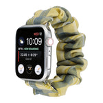 JK Uniform Style Cloth + Stainless Steel Watch Wrist Strap, For Apple Watch Series 7 45mm / 6 & SE & 5 & 4 44mm / 3 & 2 & 1 42mm, For Apple Watch Series 7 41mm / 6 & SE & 5 & 4 40mm / 3 & 2 & 1 38mm