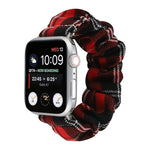 JK Uniform Style Cloth + Stainless Steel Watch Wrist Strap, For Apple Watch Series 7 45mm / 6 & SE & 5 & 4 44mm / 3 & 2 & 1 42mm, For Apple Watch Series 7 41mm / 6 & SE & 5 & 4 40mm / 3 & 2 & 1 38mm