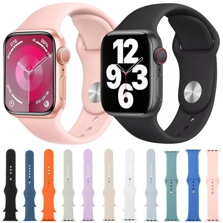 سوار ساعة رياضي من السيليكون بلون موحد من xDfind، لساعات Apple Watch بمقاسات 46مم / 49مم / 45مم / 44مم، لساعات Apple Watch بمقاسات 42مم / 41مم / 40مم / 38مم