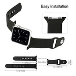 سوار ساعة رياضي من السيليكون بلون موحد من xDfind، لساعات Apple Watch بمقاسات 46مم / 49مم / 45مم / 44مم، لساعات Apple Watch بمقاسات 42مم / 41مم / 40مم / 38مم