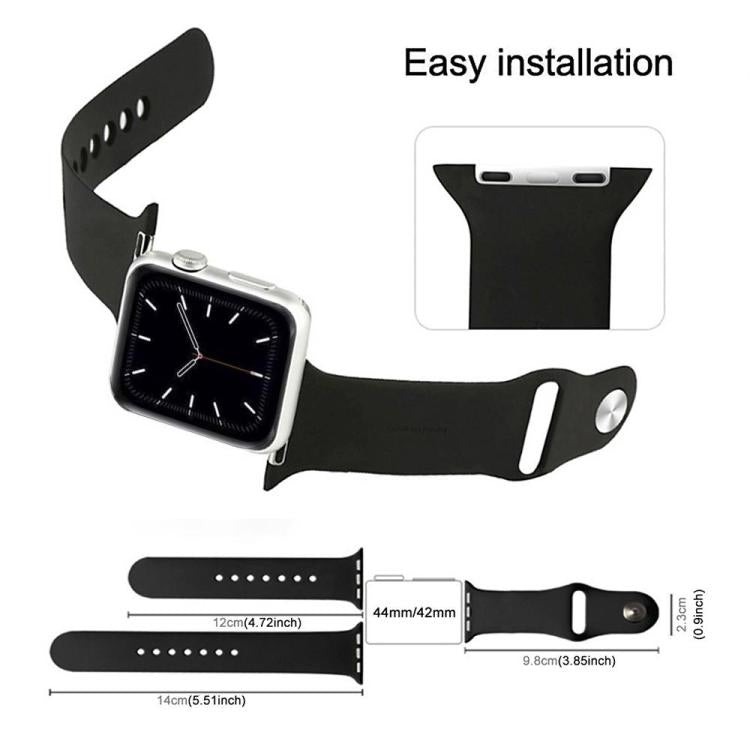 سوار ساعة رياضي من السيليكون بلون موحد من xDfind، لساعات Apple Watch بمقاسات 46مم / 49مم / 45مم / 44مم، لساعات Apple Watch بمقاسات 42مم / 41مم / 40مم / 38مم