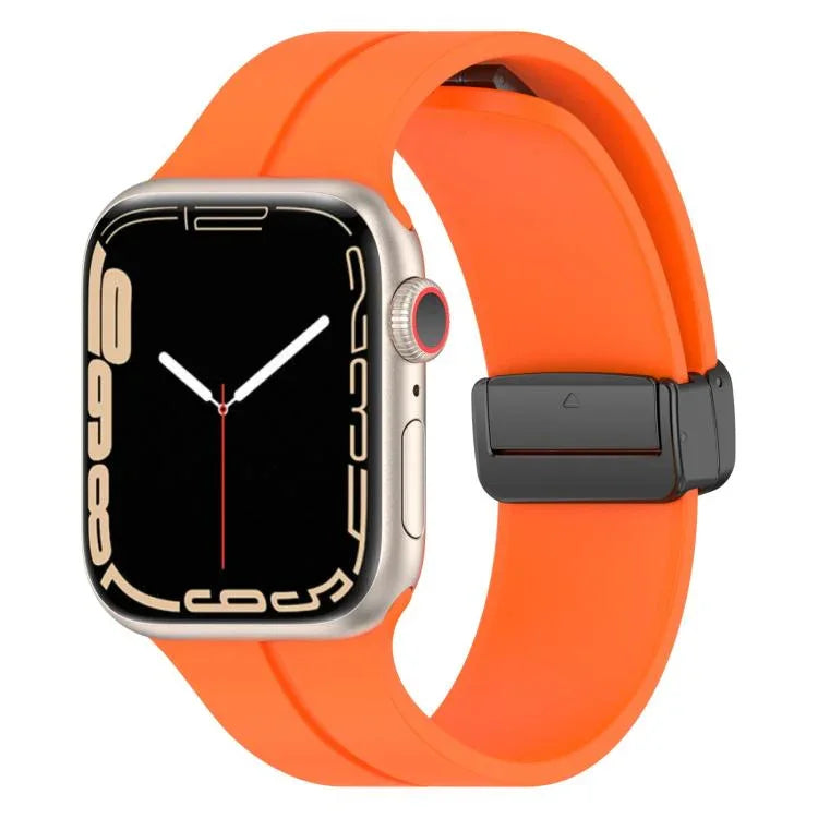 سوار ساعة سيليكون بمشبك مغناطيسي بلون موحد من xDfind، لساعات Apple Watch بمقاسات 46مم / 49مم / 45مم / 44مم، لساعات Apple Watch بمقاسات 42مم / 41مم / 40مم / 38مم