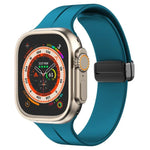 xDfind Solid Color Magnetic Buckle Silicone Watch Band, For Apple Watch 46mm / 49mm / 45mm / 44mm, For Apple Watch 42mm / 41mm / 40mm / 38mm