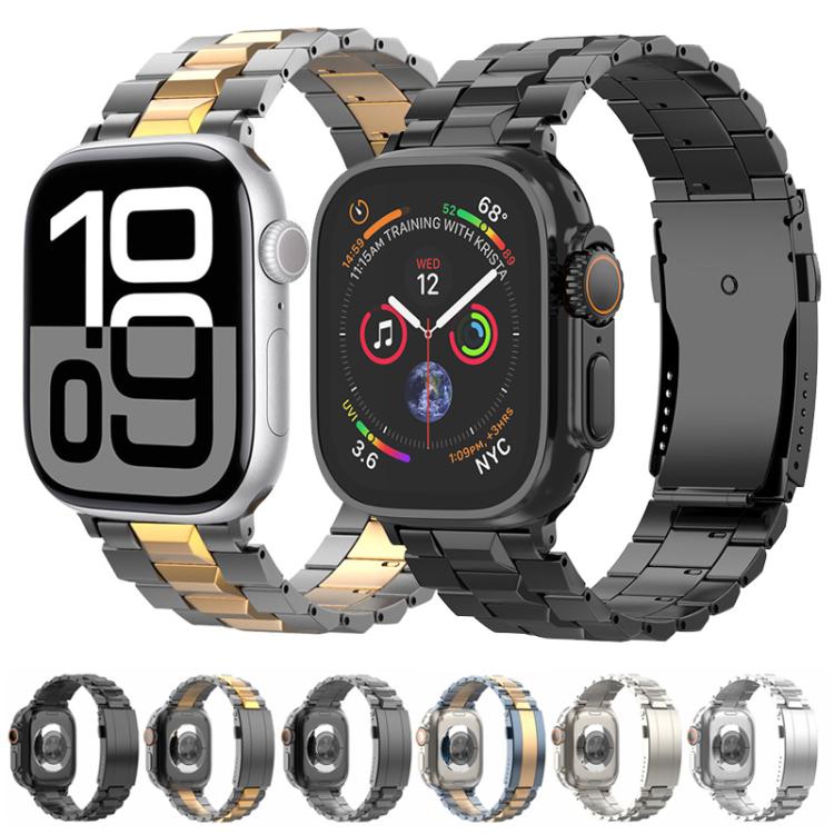 T-shaped Turtle Buckle Detachable Titanium Watch Band, For Apple Watch 46mm / 49mm / 45mm / 44mm, For Apple Watch 42mm / 41mm / 40mm / 38mm