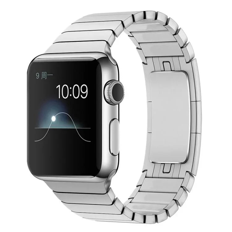 سوار ساعة من الفولاذ المقاوم للصدأ بحبة واحدة من xDfind، لساعات Apple Watch بمقاسات 46مم / 49مم / 45مم / 44مم، لساعات Apple Watch بمقاسات 42مم / 41مم / 40مم / 38مم